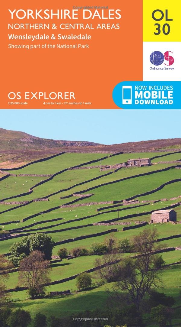 Yorkshire Dales Map | Northern & Central | Ordnance Survey | OS Explorer Map OL30 | England | Walks | Hiking | Maps | Adventure