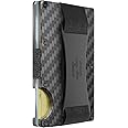 Hayvenhurst Wallet For Men - Reinvented Design Men's Wallet - Slim, Minimalistic & Seamless, Blocks RFID Scanners with a Cash Strap (Carbon Fiber)