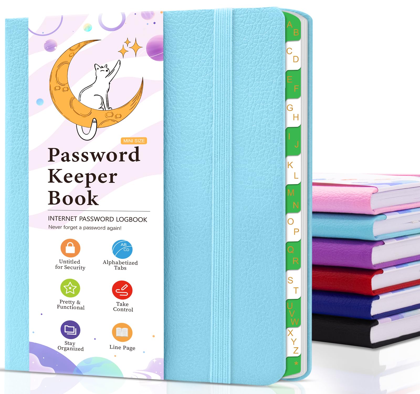 METEOROCK Password Book - Mini Password Book with