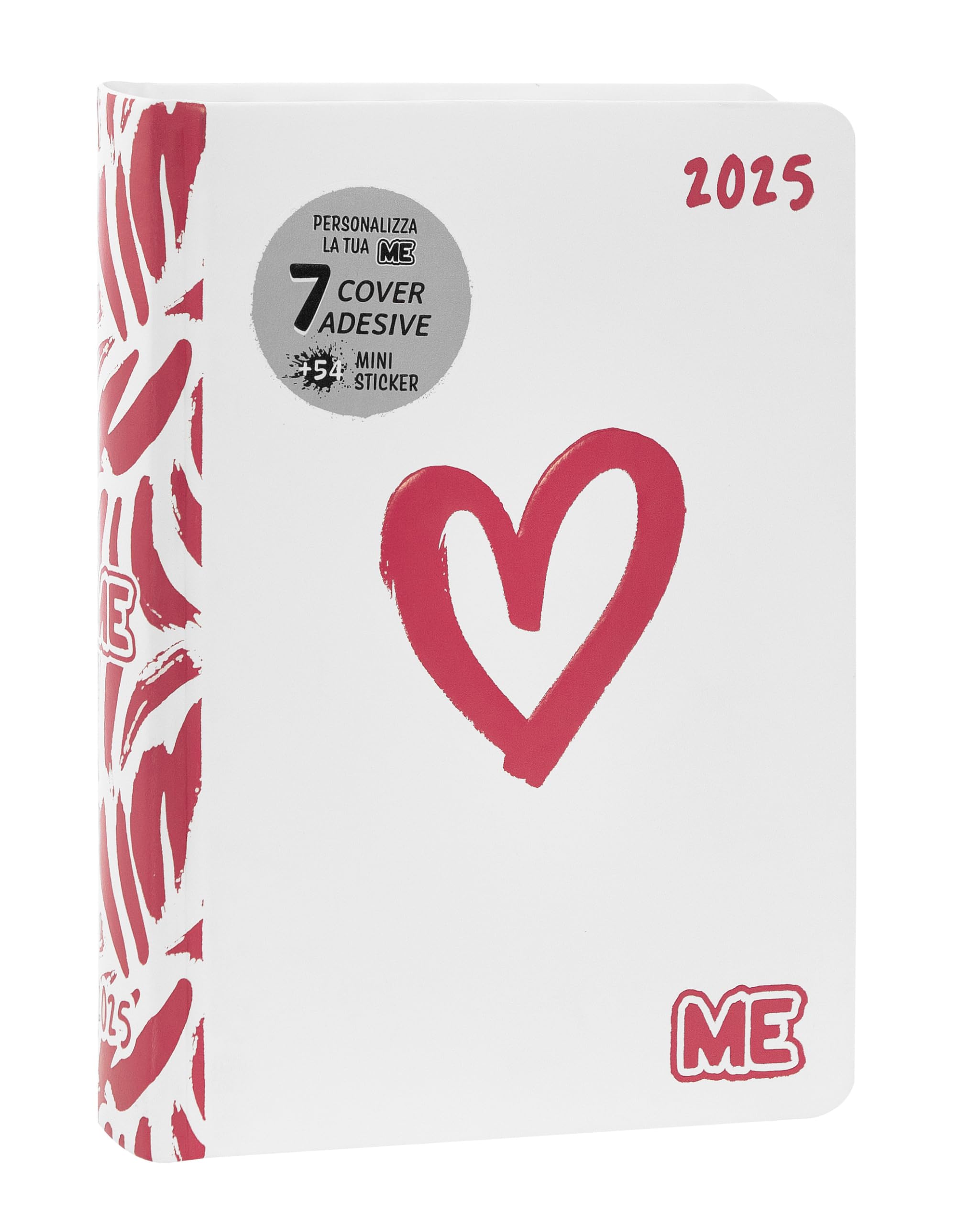 Franco Cosimo Panini ME Classic Edition Diary - 16 Months Medium Daily Notebook with Soft Cover with Embossed Graphics and 512 Pages, Ideal for Middle School, High School and College, 12 x 16.5 cm