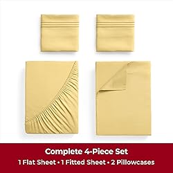 Mellanni Iconic Twin Sheet Set - 4-Piece Bed