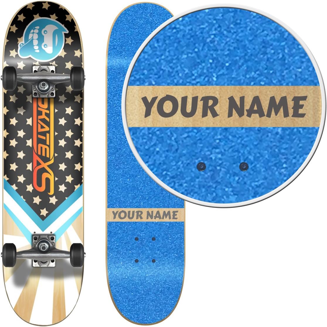SkateXS Personalized Beginner Starboard Street Skateboard