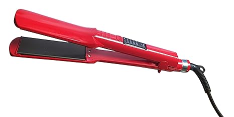 Stylehouse Wide Plate Salon Professional Hair Straightener Red