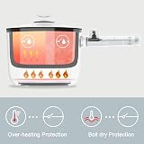 Topwit Hot Pot Electric 1.5L Ramen Cooker Dual Power 250W 600W Nonstick Black view 7