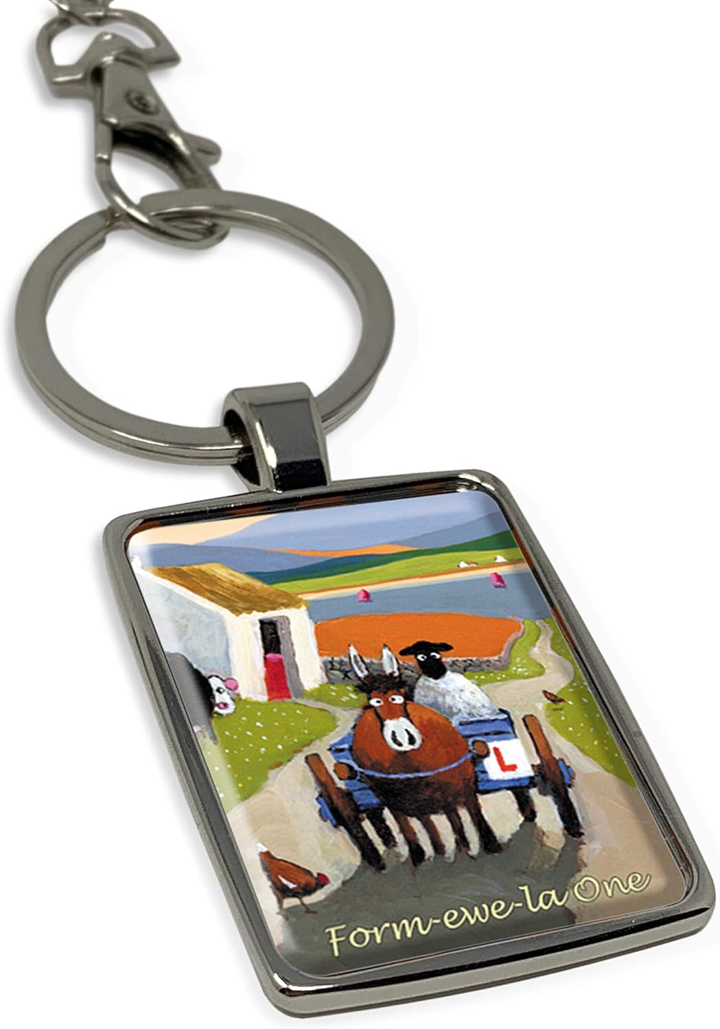 Form-ewe-la One Keyring Keychain Gift by Thomas Joseph, Multicolour