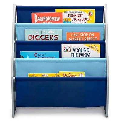 Download Buy Delta Children Sling Book Rack Bookshelf For Kids Easy To Reach Storage For Books Magazines Or Coloring Books Ideal For Playrooms Homeschooling Grey Blue Online In Indonesia B07n1ccx94