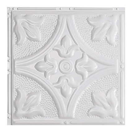 Amazon Com Great Lakes Tin Jamestown Gloss White Nail Up Ceiling