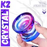 MAGICYOYO K2 Crystal Pink Purple Responsive Unresponsive Yoyo Kit view 3