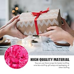 2 LB Fluorescent Pink Crinkle Cut Paper Shred
