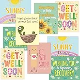 Fancy Land Get Well Cards 24 Pack Get Well Greeting Cards with Envelopes | For Family Friends, 6 Designs