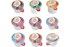 LA VOIE FOODS Coffee Creamer Single Serve Variety Pack (54ct/ 9 Different Flavor) Irish Creme, Cafe Mocha, Vanilla Caramel, Peppermint, Pumpkin Spice, Salted Caramel, Italian, Hazelnut, Oat Milk