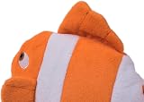 Petface Seriously Strong Plush and Rubber Fish Dog Toy Orange view 6