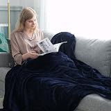 Moonlight20015 Fleece Throw Blanket 400 GSM Navy 130x150 cm view 3