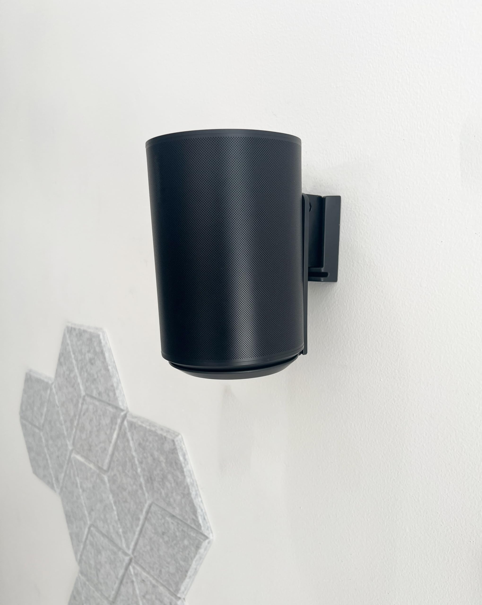 ynVISION.DESIGN Adjustable Wall Mount Compatible with Sonos ERA 100 Speaker - Black 2 Pack (Black, 1 Box of 2 Mounts)