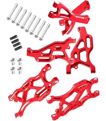 Aluminum Front Lower Arms For Arrma 1/7 & 1/8 RC Cars (Limitless, Infraction, Typhon) - 2pc Black Upgrade Set - View #4