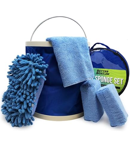 Kit De Nettoyage Boat Juice Pour Bateau - Nettoyant Extérieur Et Intérieur, Avec Serviettes Microfibre