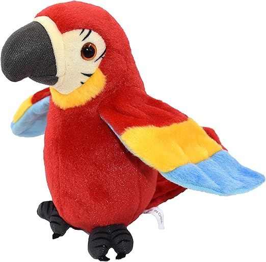 Cute Talking Parrot Toy Record Repeats Electronic Interactive Plush Toy Stuffed