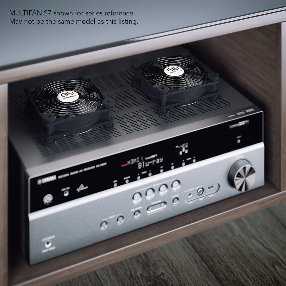 AC Infinity MULTIFAN S7, Quiet Dual 120mm USB Fan, UL-Certified for Receiver DVR Playstation Xbox Computer Cabinet Cooling: Computers & Accessories