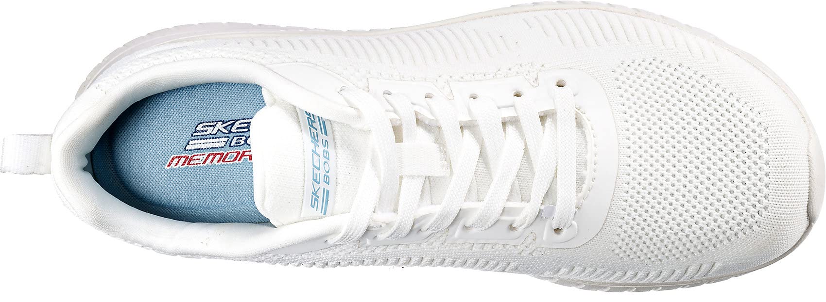 Skechers Bobs Squad Chaos Face Off Damen Sportschuhe, Weiß, 37.5 EU 6