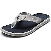 OLUKAI Pili Men's Leather Sandals, Sleek & Versatile Design, Comfortable & Waterproof Straps, Arch Support & Everyday Wear