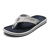 OLUKAI Pili Men's Leather Sandals, Sleek