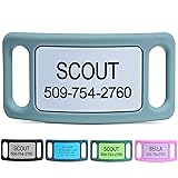GoTags Silent Dog Tag, Personalized Engraved