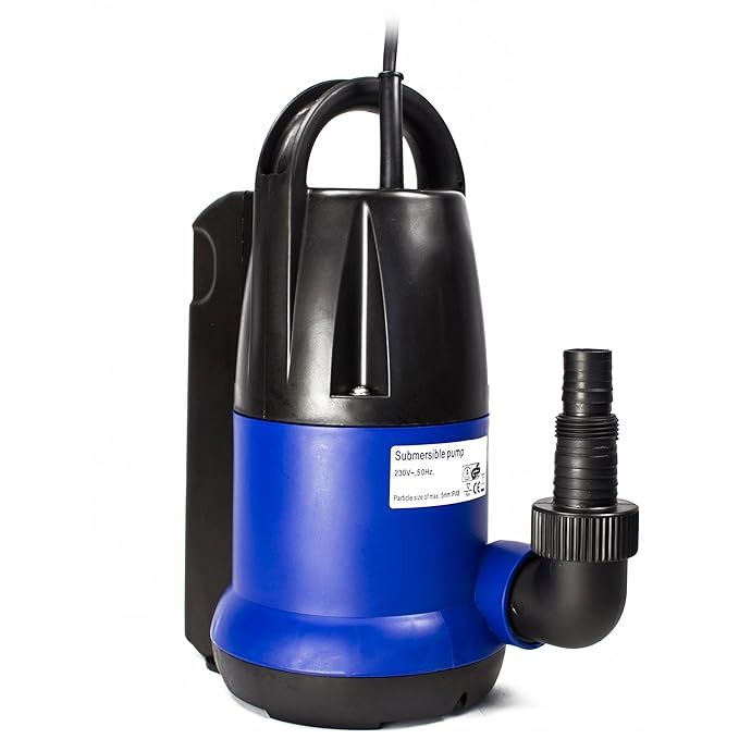 awm® AM.250-TK Tauchpumpe 250 Watt Flachsaugend Gartenpumpe Wasserpumpe Klarwasser 6000l/h