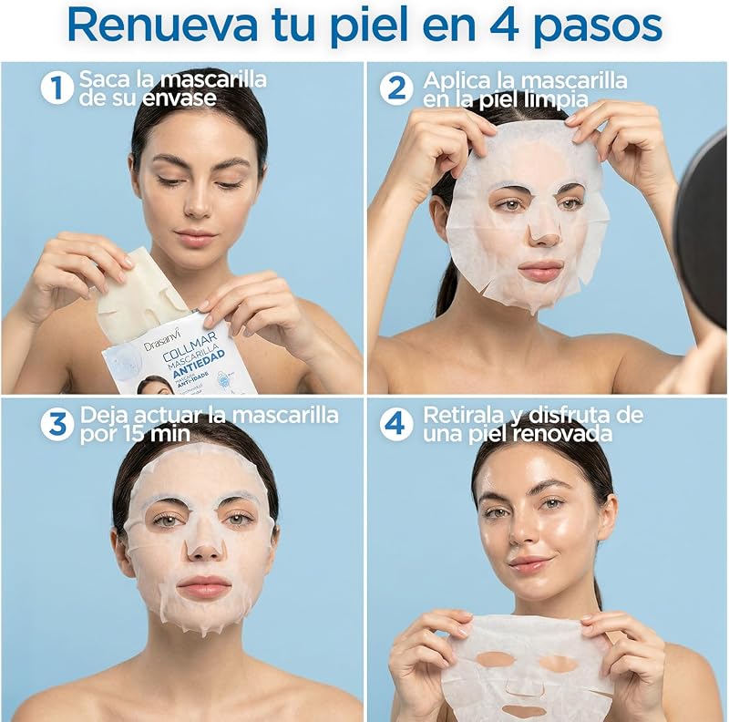 Colageno Drasanvi Collmar Mascarilla Facial Marino Con Acido Hialuronico