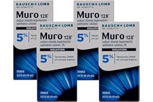 Bausch & Lomb Muro 128 Solution 5% 15 mL (Pack of 4)