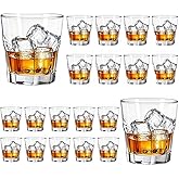 Shot Glass 5 oz, 20 pack, Heavy Base Rocks Glasses,Shot Glasses for Vodka, whiskey, tequila, cocktails, espresso, liquor and spirits, made of tempered glass,Break Resistant,bars, parties, family