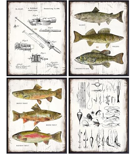 Amazon.com: Apple Creek Vintage Heddon Fishing Lure Patent Print Poster 11x17 Muskie Fish Cabin Wall Art Decor: Posters & Prints Amazon.com: Apple Creek Vintage Heddon Fishing Lure Patent Print Poster 11x17 Muskie Fish Cabin Wall Art Decor: Posters & Prints