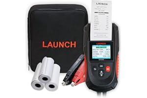 LAUNCH BST-860S Battery Tester with Printer, 12V 24V Automotive Digital Battery Analyzer, Starter Charging System and Voltage