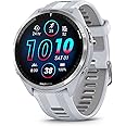 Garmin Forerunner® 965 Running Smartwatch, Colorful AMOLED Display, Training Metrics and Recovery Insights, Whitestone and Powder Gray