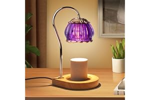 Gr8Gardens Candle Warmer Lamp with Timer, Dimmable Candle Warmer Lantern Light Gift Electric Fragrance Candle Holders for Warming House Warming Home Decoration Gifts for Women,Purple