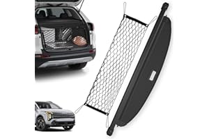 Blycorul Trunk Cargo Cover for Kia Sportage 2023-2025 2026, with Carbon Fiber Texture Ends, Anti-Peeping Retractable Security Shade for Privacy, Kia Sportage Accessories