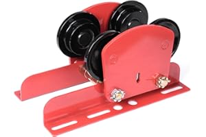 Rengue Electric Hoist Manual Trolley - 1Ton Capacity I-Beam Trolley, Hoist Trolley for PA600 to PA1000 Hoist Push Geared Overhead Dual Wheels, 2.68in - 4.33in Adjustable Beam Flange for Lifting