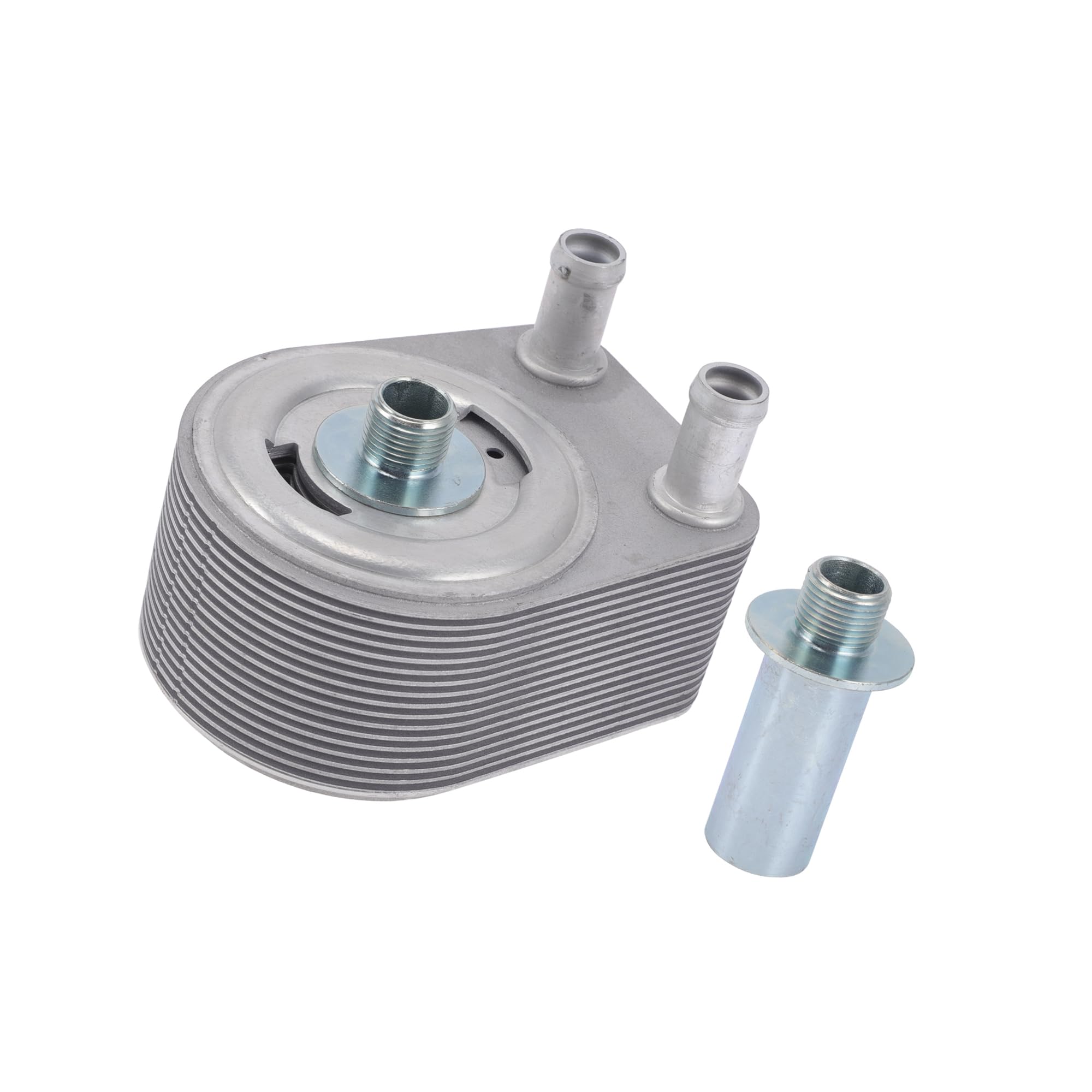 Photo 1 of Motoforti Engine Oil Cooler for Dodge Charger No.4792912AE/4792912AD | Transmission Oil Cooler Silver Tone Aluminum Alloy 1 Pc for Dodge Magnum Long-lasting