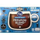 Kroger Medium Roast Premium Blend Coffee 12 count K-Cups (4 pack, 48 total)