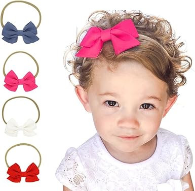 baby girl with big bow