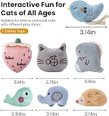 SeaMorn Cat Toys 30 Silvervine Sticks 7 Catnip Toys Interactive Dental view 4