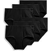 Jockey Women's Underwear Organic Cotton Stretch Logo Modern Brief - 6 Pack
