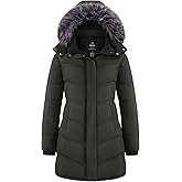 wantdo Women's Long Hooded Winter Coat Warm Quilted Puffer Jacket(Available in Plus Size)