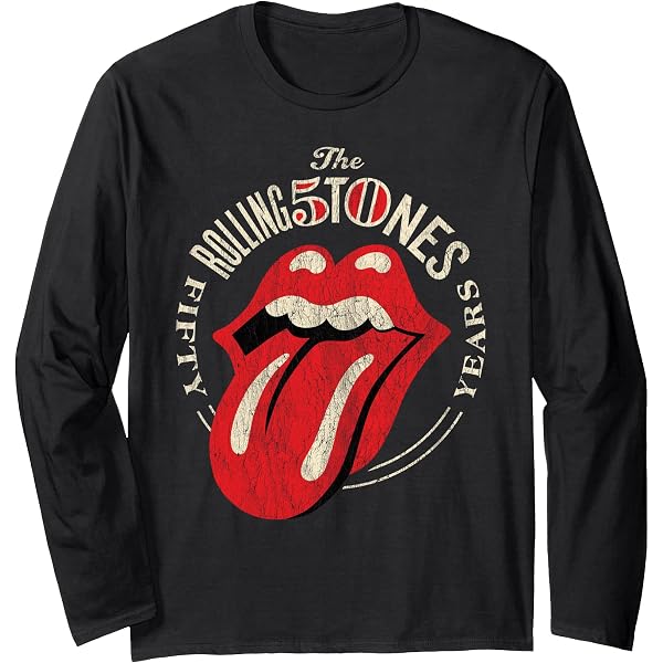Rolling Stones Script Logo Men's T-Shirt - Officially Licensed Band Tee