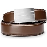 KORE Men’s Full-Grain Leather Track Belts | “Evolve” Stainless Steel Buckle
