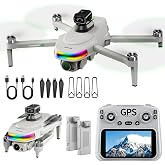 uehjxb 4K Drone with Camera for Adults &amp; Beginners, 5.5" HD Touchscreen Remote, 30-Min Flight, Brushless Motor, Smart Obstacle Avoidance, One-Key Return, Foldable RC Drone Under 260g