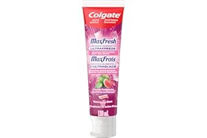 Colgate MaxFresh Anticavity Fluoride Toothpaste with Breath Strips, Watermelon Blast, Fresh Breath Toothpaste, Helps Fight Ca