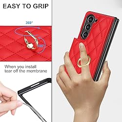 XIMAND for Samsung Galaxy Z Fold 5 Wallet Case with