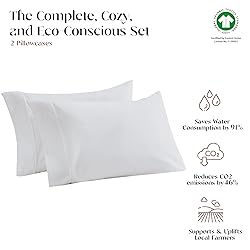Carressa Linen 100% Organic Cotton Queen Pillow