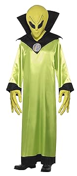 Smiffys, Herren Alien-Lord Kostüm, Robe, Maske und Hände, Größe: M, 22006