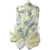Shanlin Super Large Silk Feel Floral Scarves for Women in Gift Box